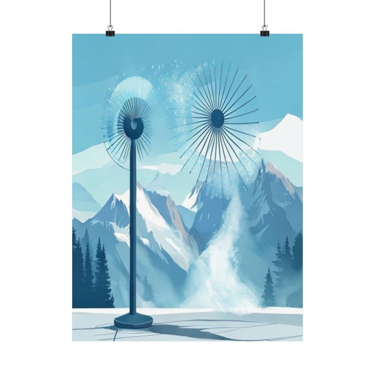 Mist Mountain – Patio Cooler Art
