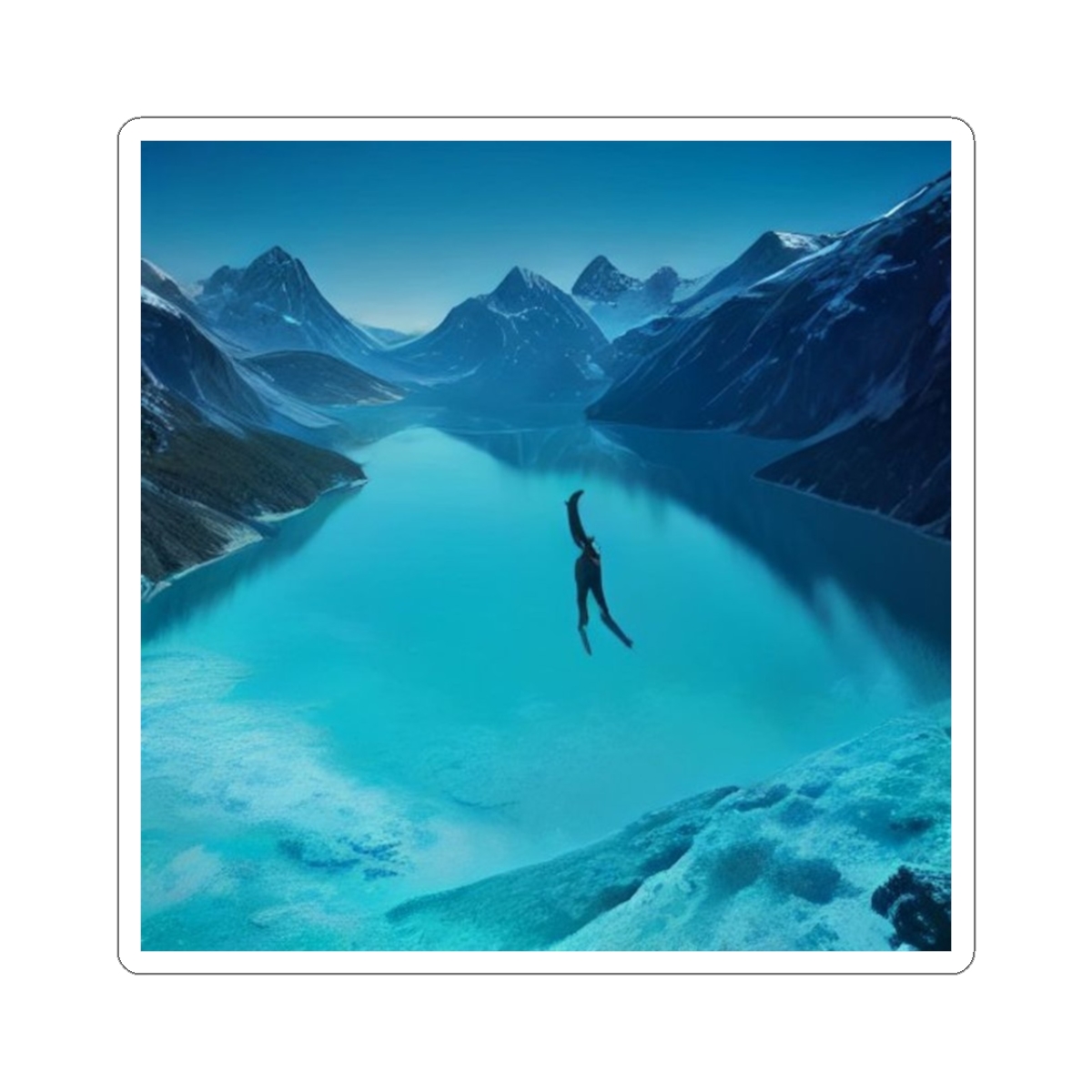 Alpine Lake Dive – Cool Down Sticker