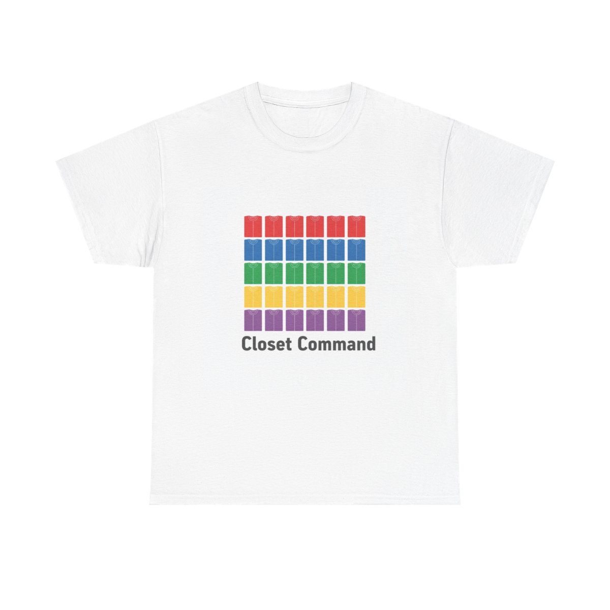 Closet Command – Folded Tee Grid Design