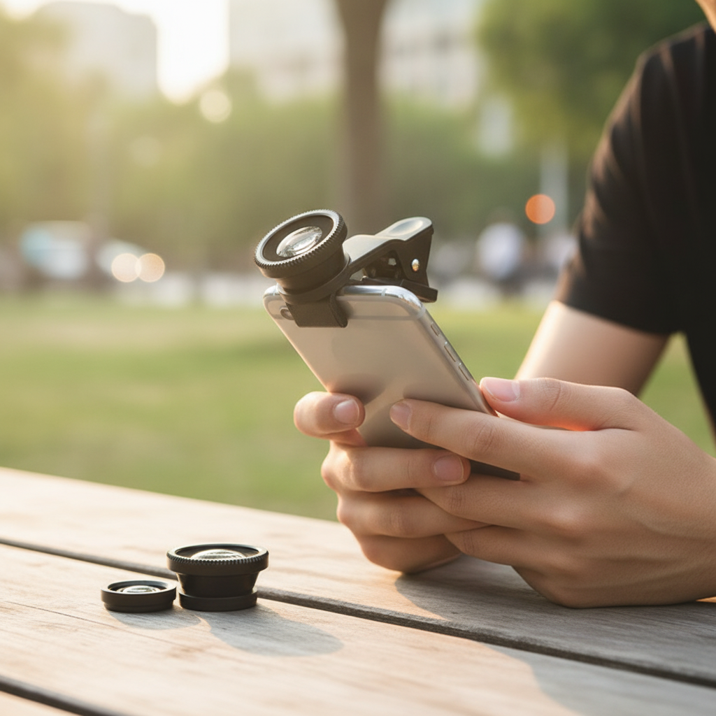 Generic Clip-On Phone Camera Lens Kit: Wide-Angle, Macro, and Fisheye — view 4
