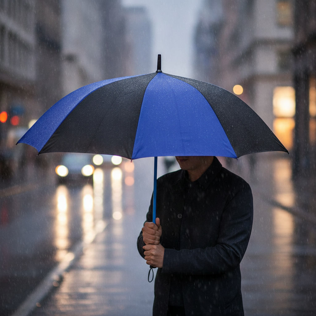 Unbranded large UV-protective umbrella with wind-resistant design — view 4