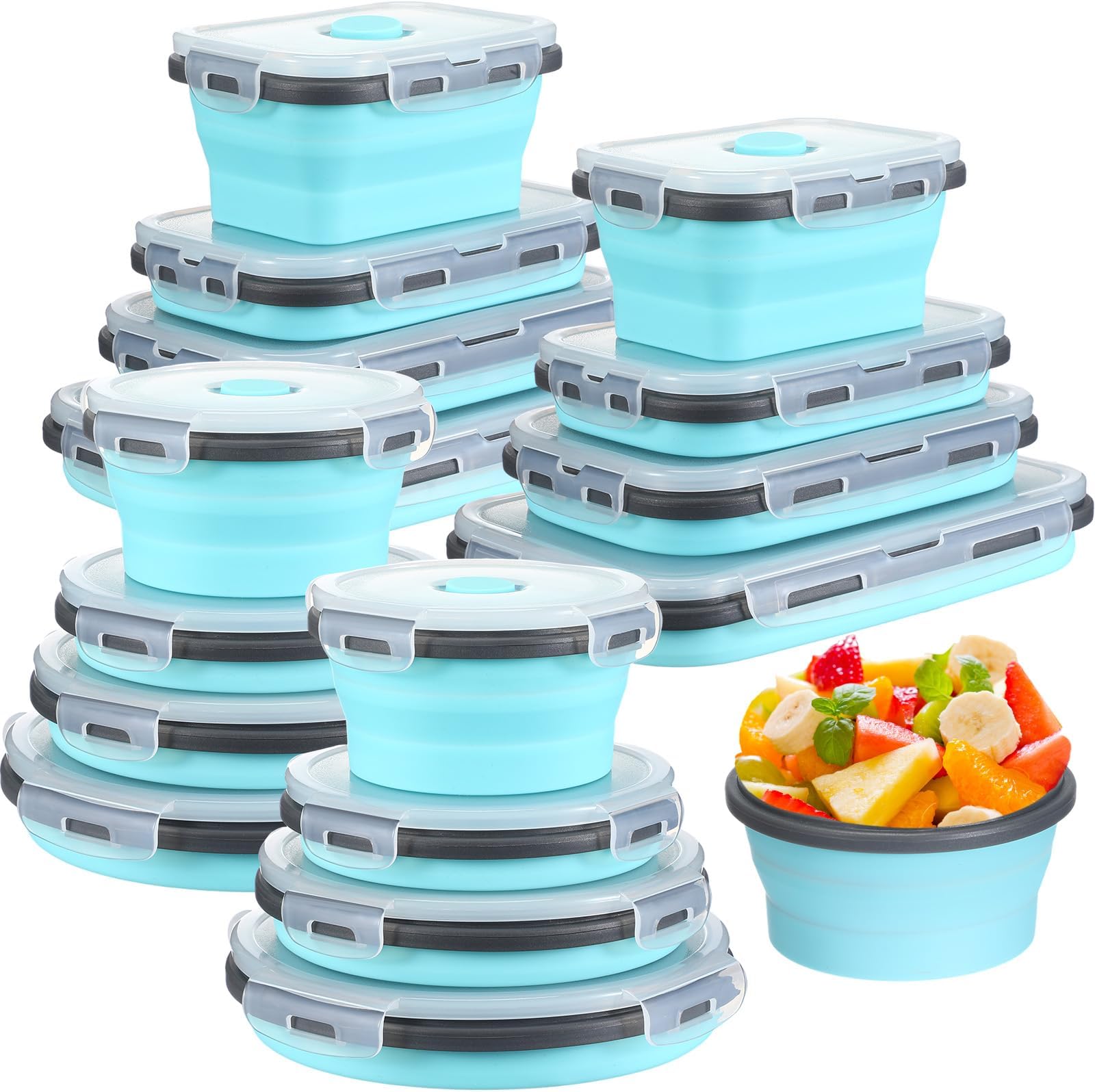 FIRNGOODS Collapsible Silicone Food Storage Containers Set — view 2