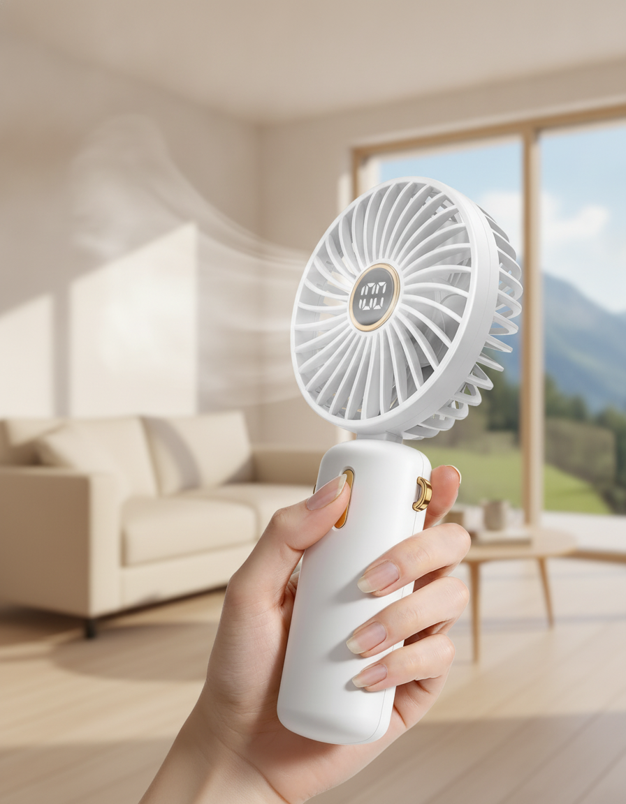 FIRNGOODS Mini Handventilator mit USB-C-Akku — view 2