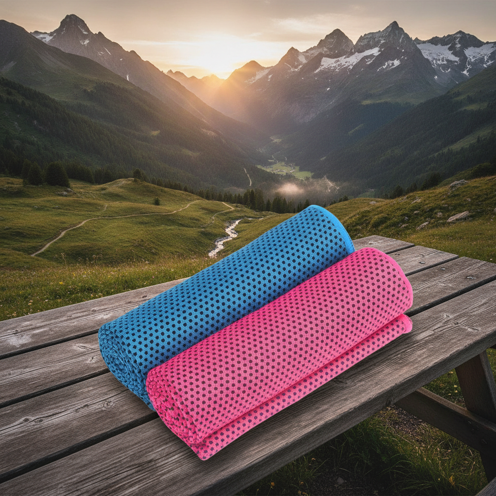 FIRNGOODS Kühlhandtuch sofortiger Kühleffekt Mikrofaser — view 4