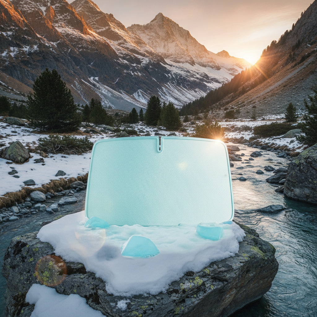 FIRNGOODS Auto-Sonnenschutz Hitzeschutz Fensterrollo faltbar — view 4
