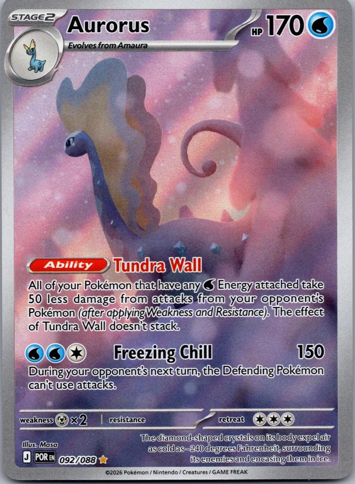 Aurorus #92 · Pokémon Perfect Order · Sammelkarte