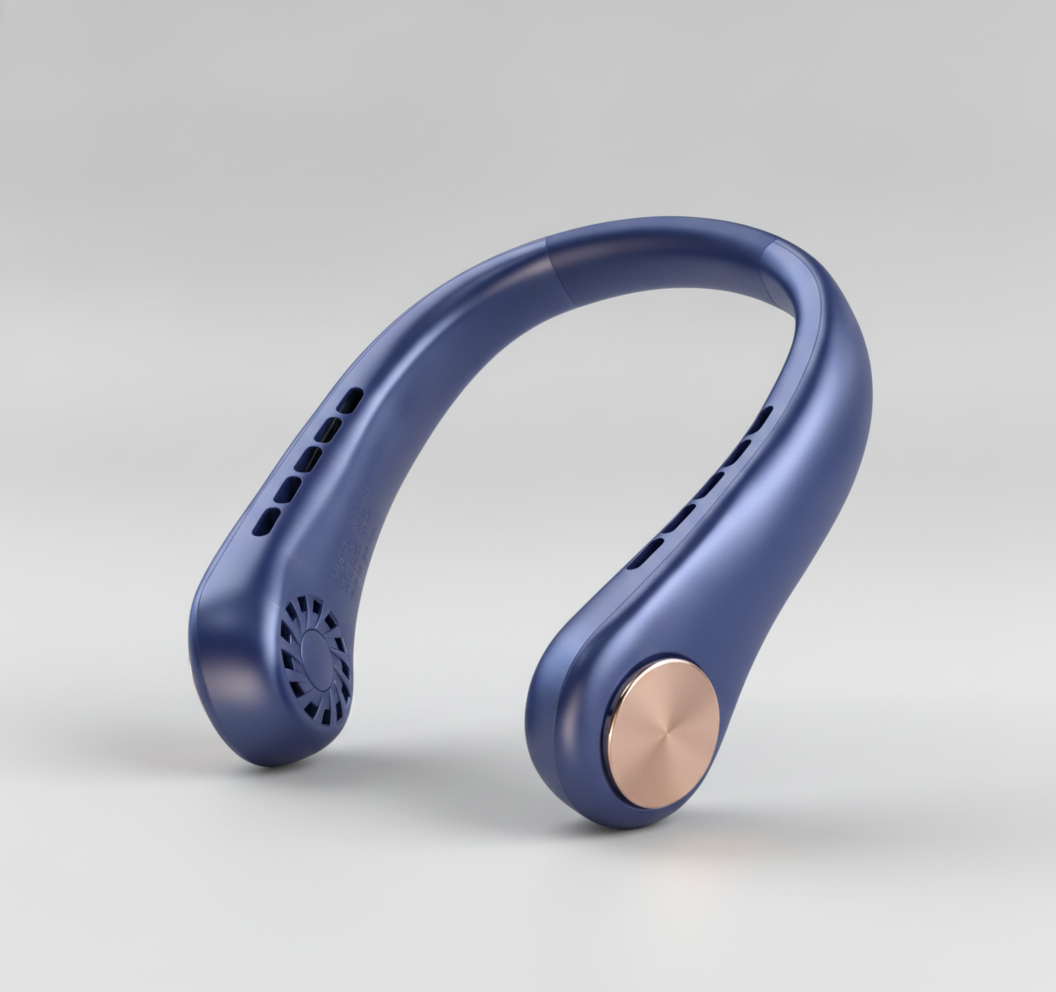 FIRNGOODS Wiederaufladbarer Nackenventilator mit 5200mAh Akku und blattlosem Design