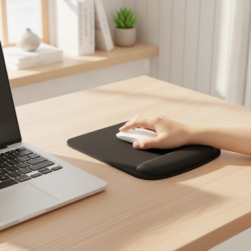 Ergonomisches Mauspad mit Handgelenkauflage – Memory-Foam für Büro und Gaming — view 2