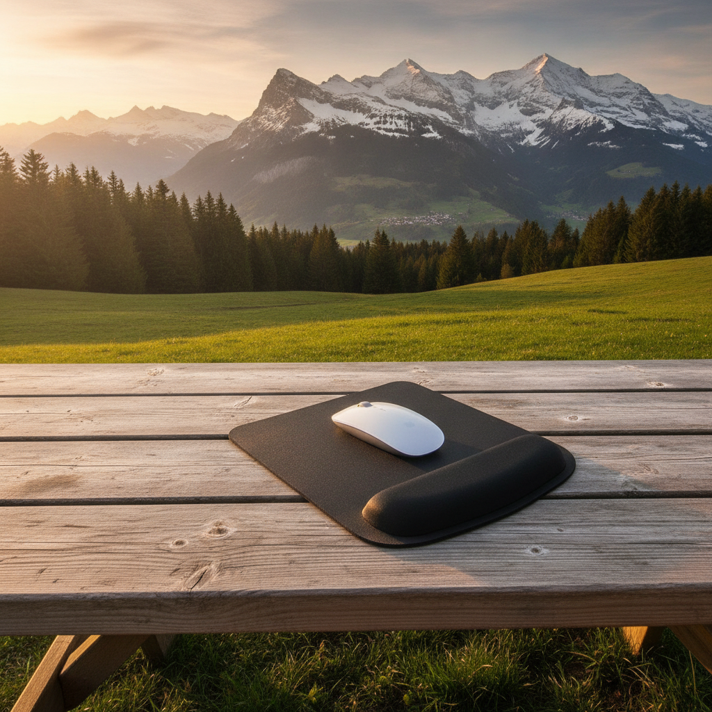 Ergonomisches Mauspad mit Handgelenkauflage – Memory-Foam für Büro und Gaming — view 5