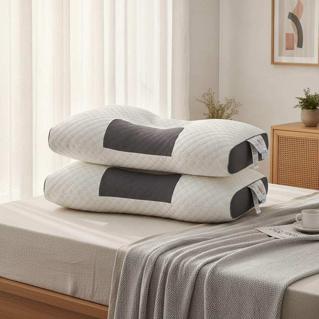 Generic Adjustable Ergonomic Contour Pillow with Memory Fibre Fill — view 2
